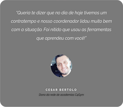 Foto do depoimento de Cesar Bertolo